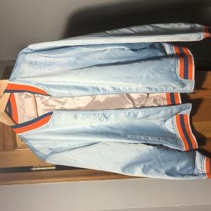 "Somewhere" satin bomber jacket